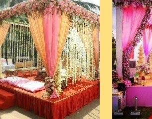 Greenery Pillar Mandap - Delhi Event Management