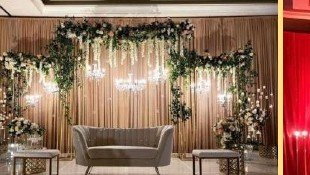 Beige & Gold Elegant Stage - Delhi Event Management